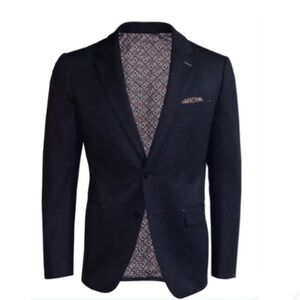 Marco Men's Semi-Fit Gray Sport Jacket Blazer Check J191 Onix/Navy 38S